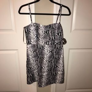 Snakeskin cocktail dress